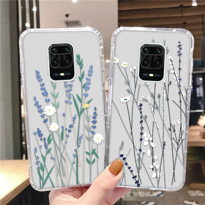 

Coque Poco X3 Pro F3 M3 Case For Xiaomi Mi 11 Lite Funda Xiaomi Redmi Note 10 Pro 9 8T 9S 10S 9A 9C Capa Soft TPU Silicon Flower