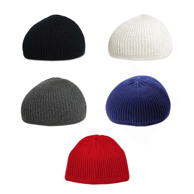 Намаз Мусульманская Мужская Молитвенная Шапка Вязаные Исламские Головные Уборы