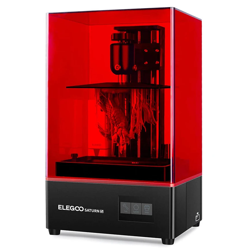 3D принтер ELEGOO Saturn Resin с 8 9 дюймовым монохромным ЖК-дисплеем УФ-принтер SLA Printer Matrix UV