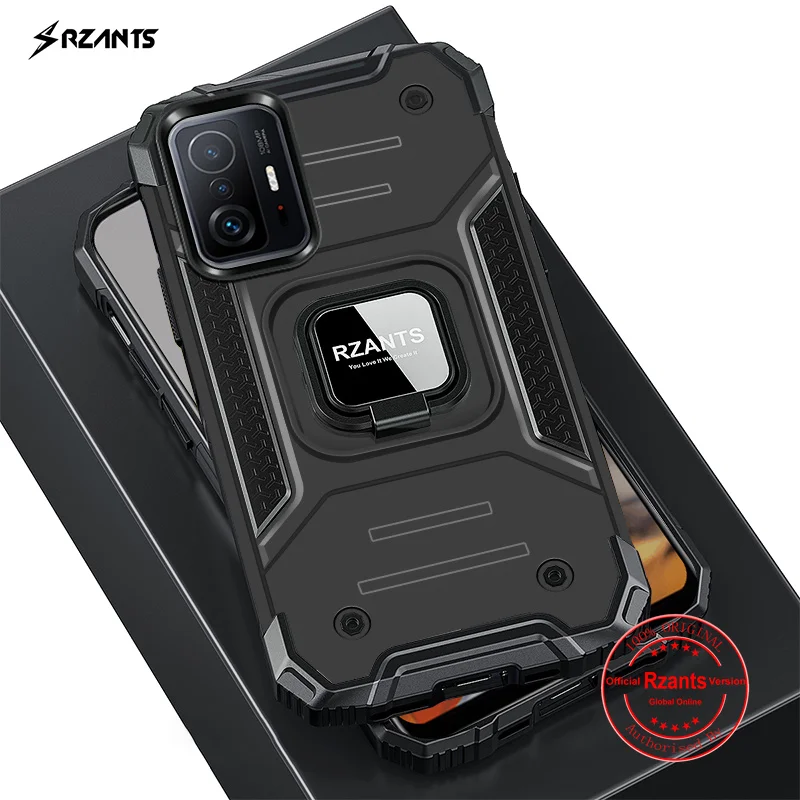 

Rzants For Xiaomi Mi 11T/ 11T Pro Case Shockproof Magnetic [King Kong]Military Ring Stand Hard Back Cover Phone Casing
