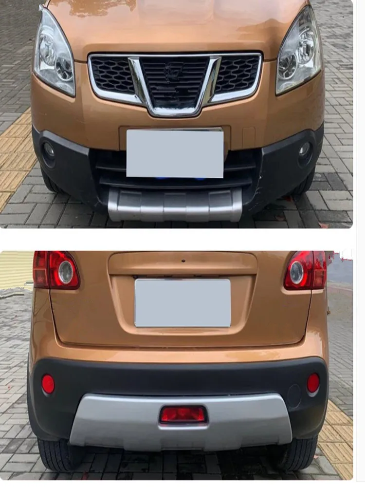 

High Quality SBS Front and Rear Bumper Protector Skid Plate Cover For Nissan Qashqai J10 2008-2015 Car Styling Accessories