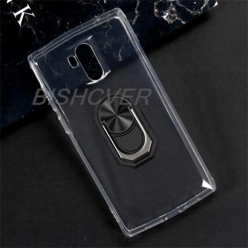 Чехол на магните Для Doogee N100, противоударный мягкий силиконовый чехол из ТПУ Для Doogee N100, чехол с кольцом-держателем