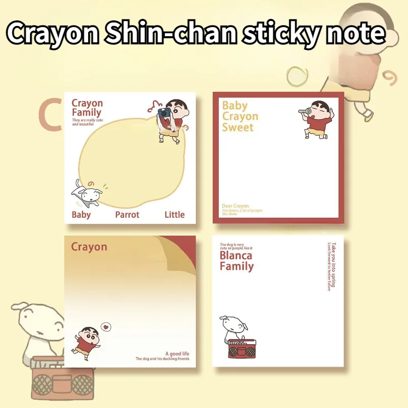 

Crayon Shin-chan, простой оригинальный стикер для заметок, новое украшающее аниме, близкое сердце девушки, средней школы, начальной школы