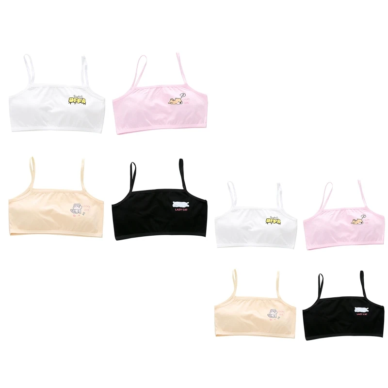 

2022 New Young Girls Bra Breathable Underwear Lingerie Teens Training Bra Vest Teenage Puberty Undercloth for Children Teenager