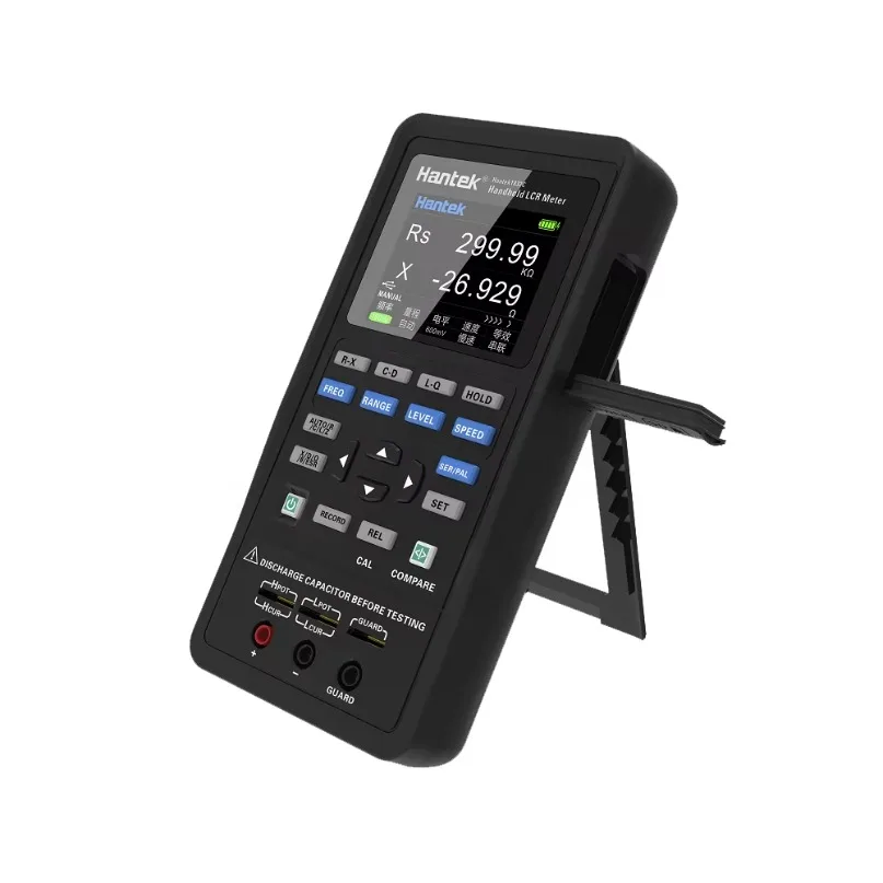 Фото Портативный цифровой измеритель LCR Hantek 1832C (от 100 Гц до 40 кГц) для измерения индуктивности, емкости и сопротивления №1