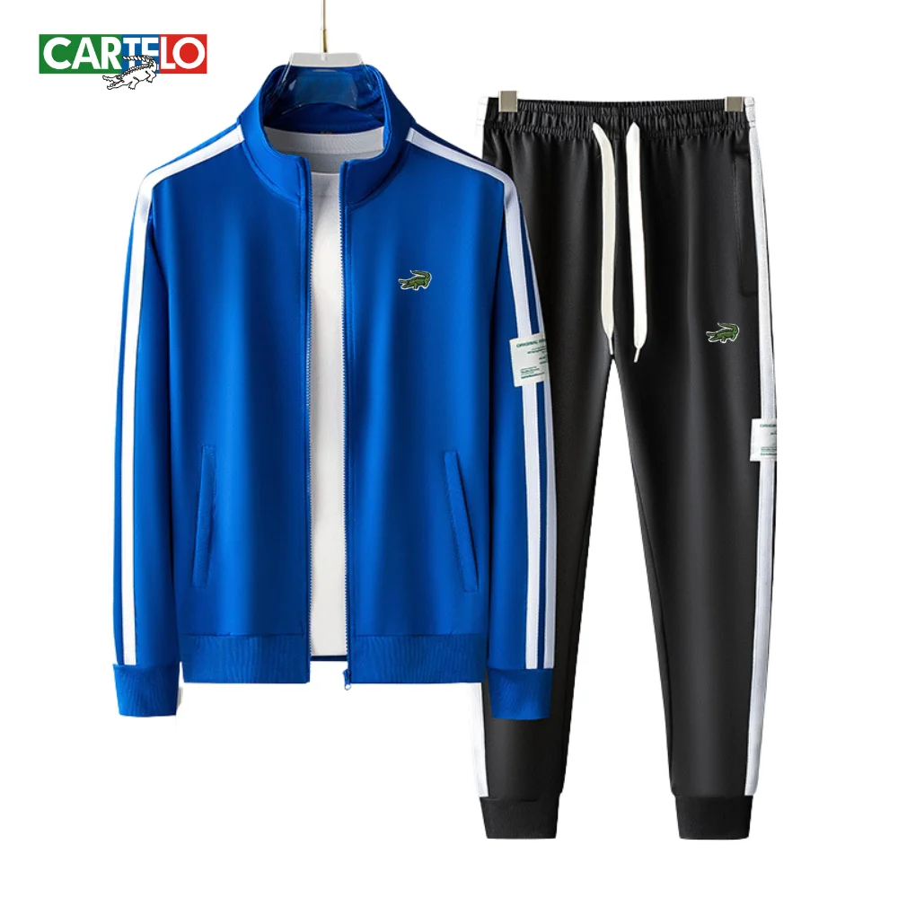 CARTELO Sportswear Men's 2-piece Sweatshirt + Sweatpants Sportswear Jogging Casual Men's Clothing Track And Field Sets 5XL
