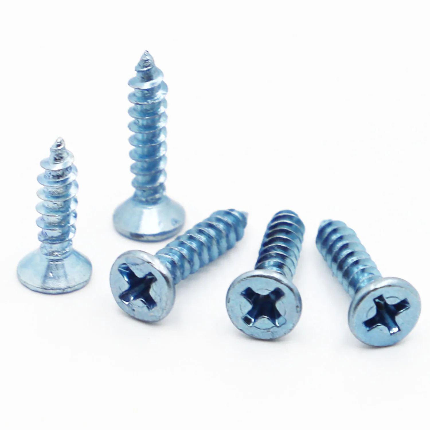 

10-50pcs M3 M4 M5 M6 Zinc Plated Carbon Steel Cross Recessed Countersunk Flat Head Tapping Screws Wood Screw