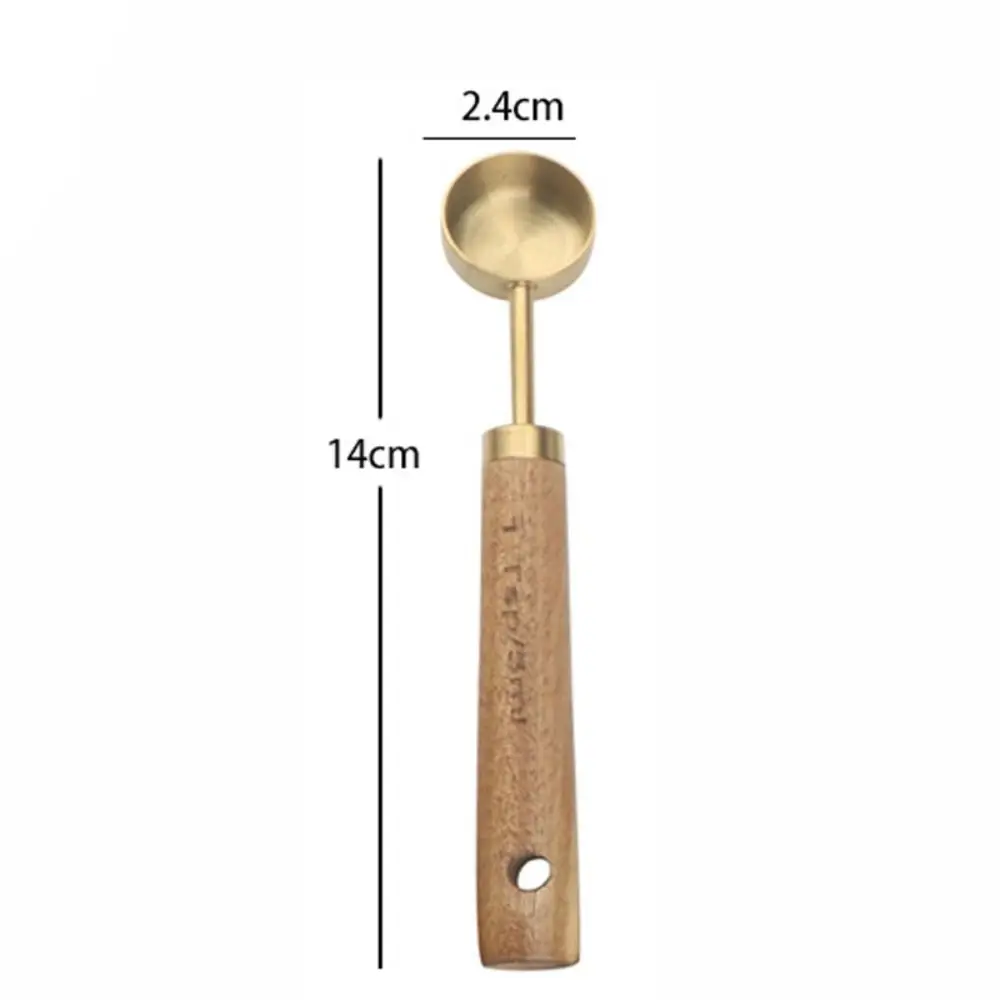 

Мерные ложки из нержавеющей стали с деревянной ручкой