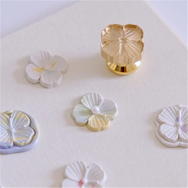 

DIY Spring Garden Wax Seal Stamp Head DIY Bear Flower Chocolate Stamps Seals Postage Wedding Envelopes Card Hobby Decor Craft