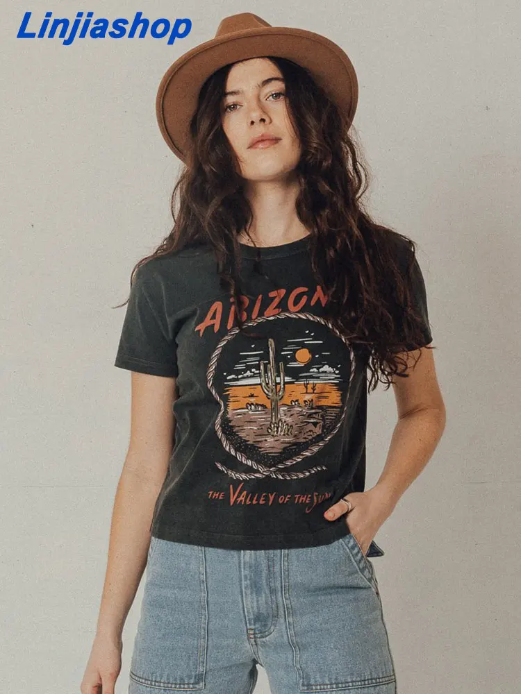 

Футболка женская оверсайз с круглым вырезом, уличная одежда с надписью, топ с коротким рукавом, Повседневная Свободная рубашка, на лето