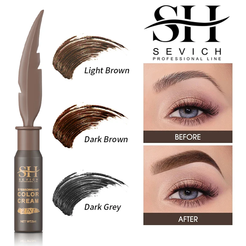 

Sevich Professional Eyebrow Cream Dyed Brow 5ml Waterproof Eyebrow Gel Natural Long Lasting Eyebrow Enhancer Women's Makeup Tool