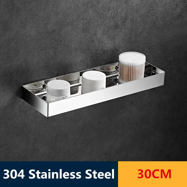 Хромированные полки для ванной из нержавеющей стали