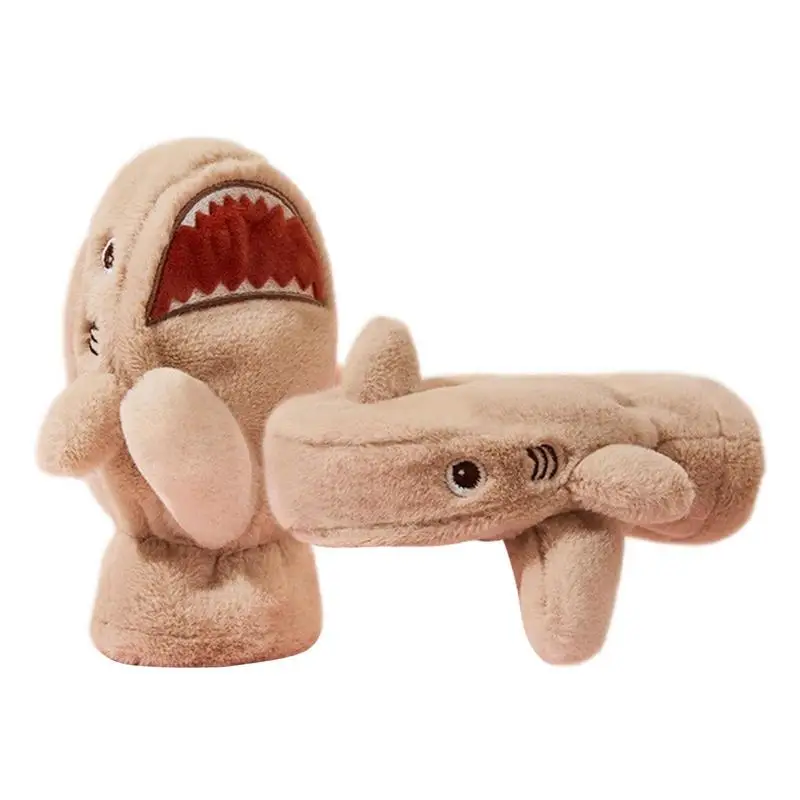 

Детские зимние перчатки, милые и удобные плотные теплые варежки в форме акулы, Детские Зимние теплые перчатки для мальчиков и девочек