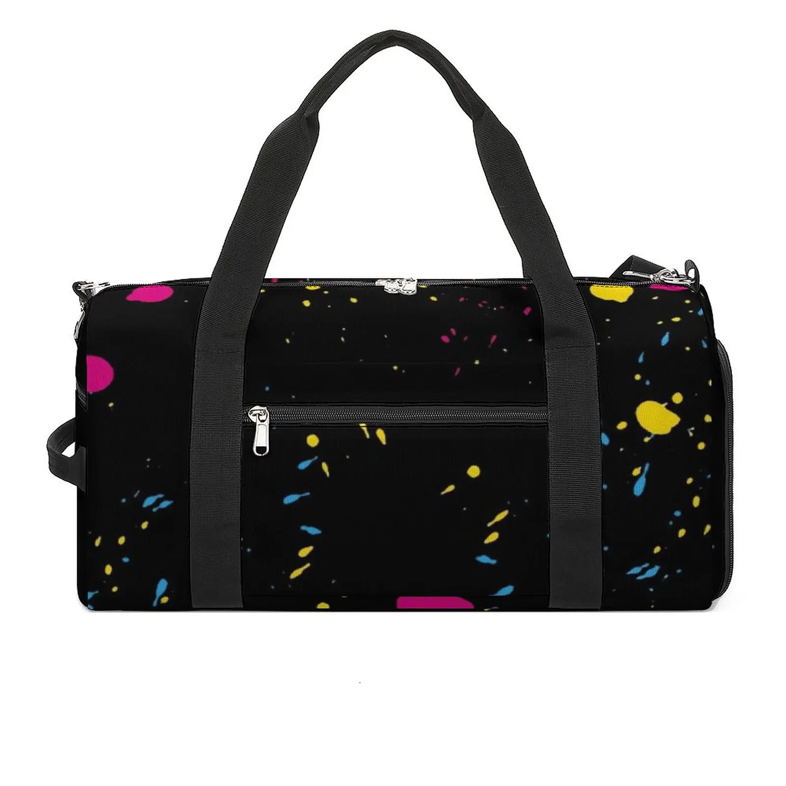 

80S Paint Splash Sport Bags Graffiti Colorful Print Gym Accessories Gym Bag Weekend Men Fitness Handbag