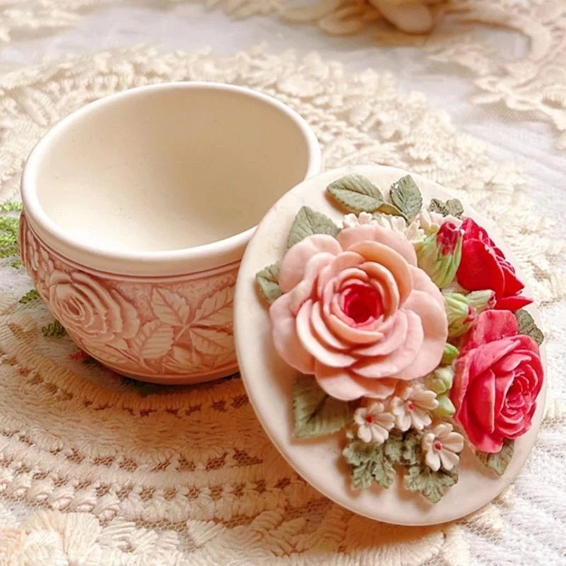 

Круглые силиконовые формы, коробка для хранения украшений, формы для смолы, формы для эпоксидной смолы