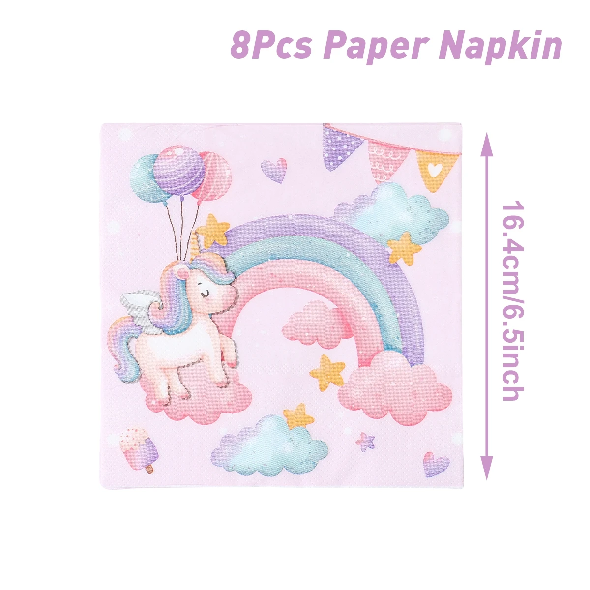 

Одноразовая праздничная посуда на тему единорогов PATIMATE