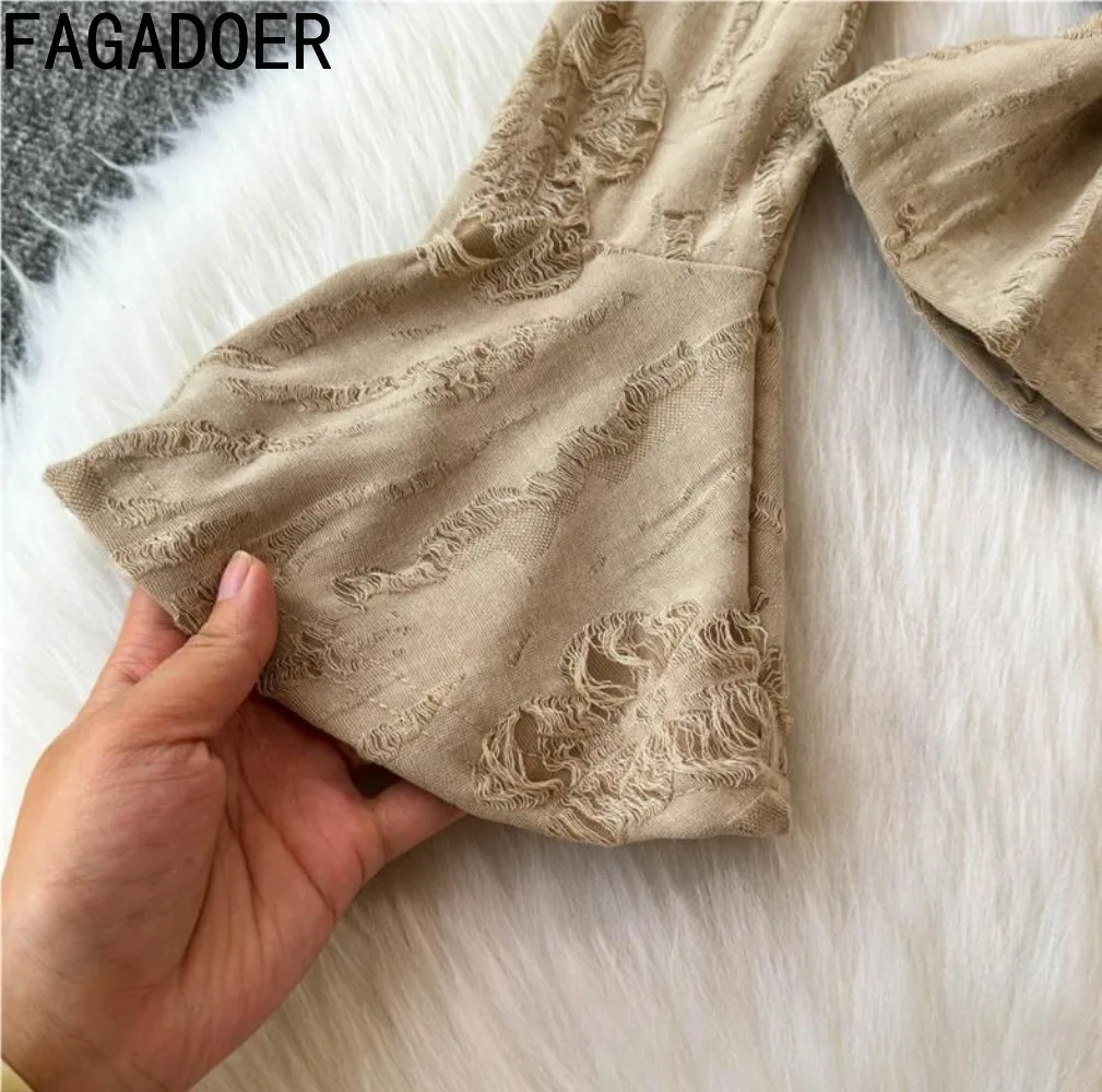 FAGADOER элегантная меховая футболка с кисточками женская сексуальная открытыми