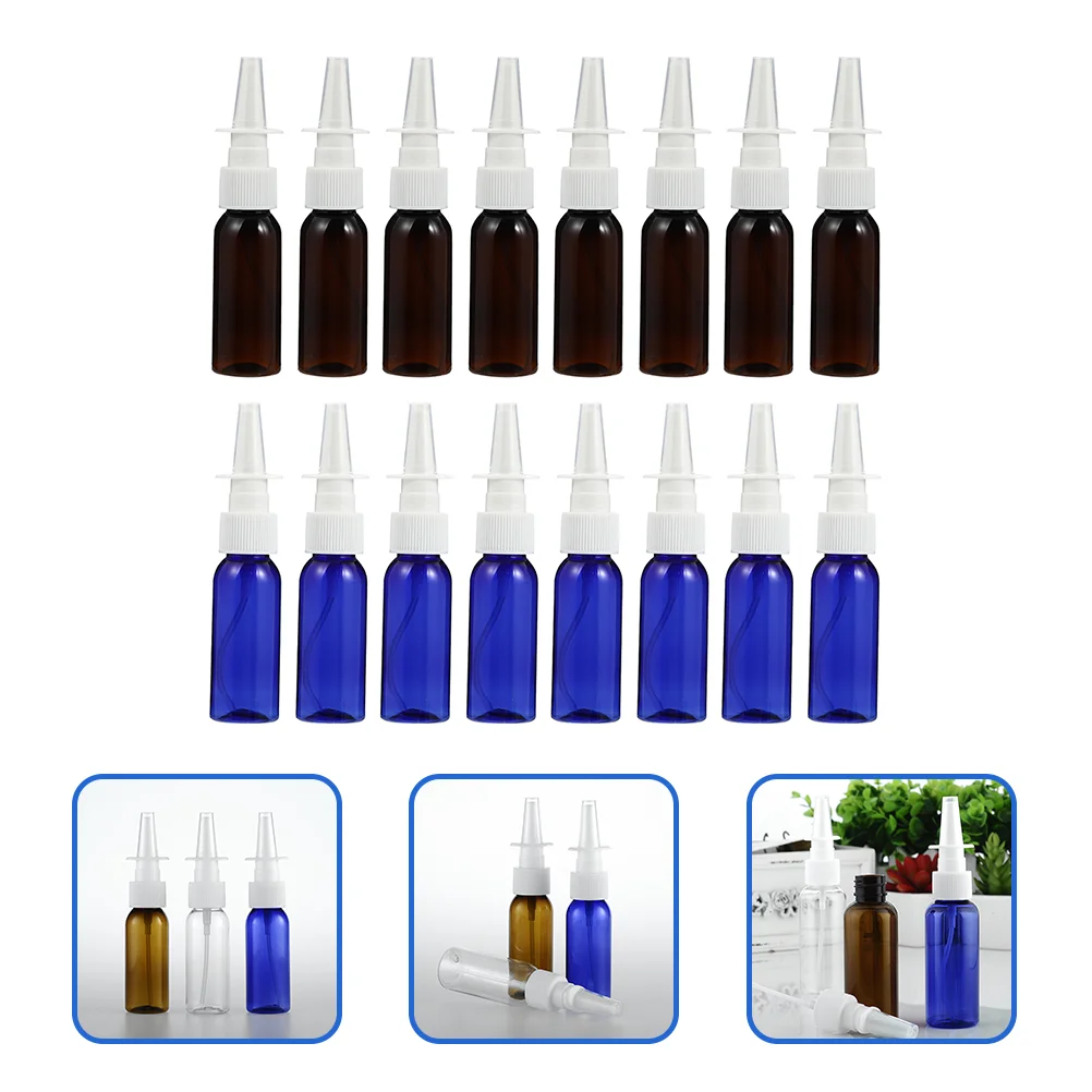 

16Pcs Portable Cosmetics Spray Bottle Nasal Spray Bottle Empty Liquid Bottle