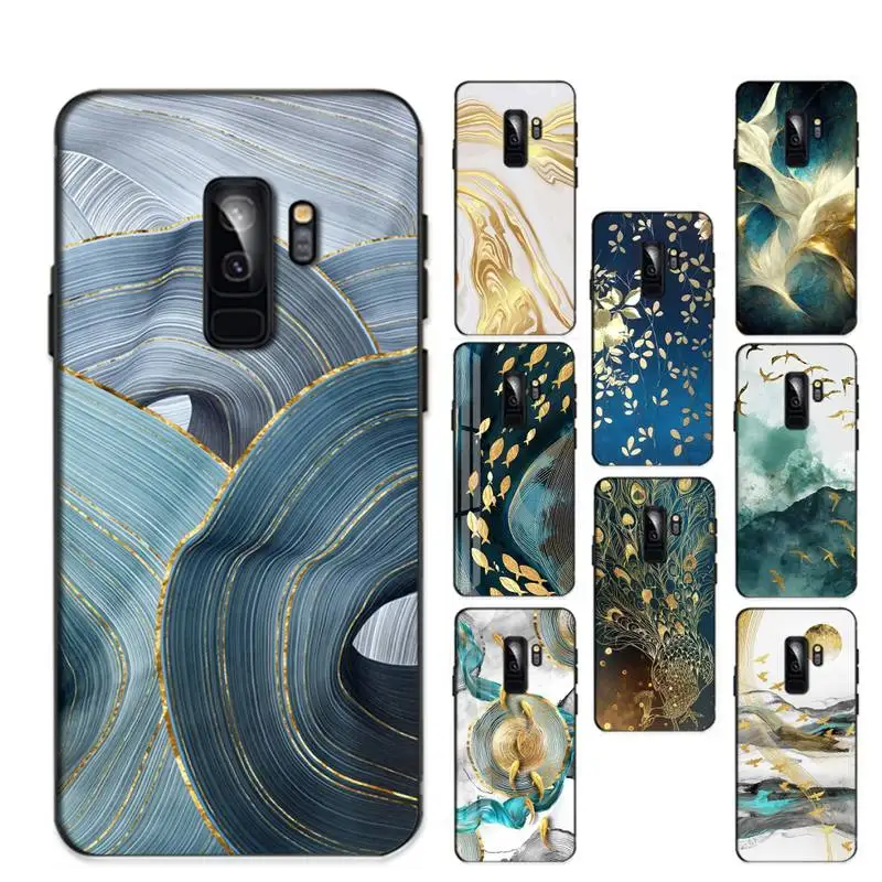 

RuiCaiCa Luxury Gold Foil Art Phone Case For Samsung Galaxy S 20lite S21 S21ULTRA s20 s20plus for samsung S 21plus 20UlTRA capa