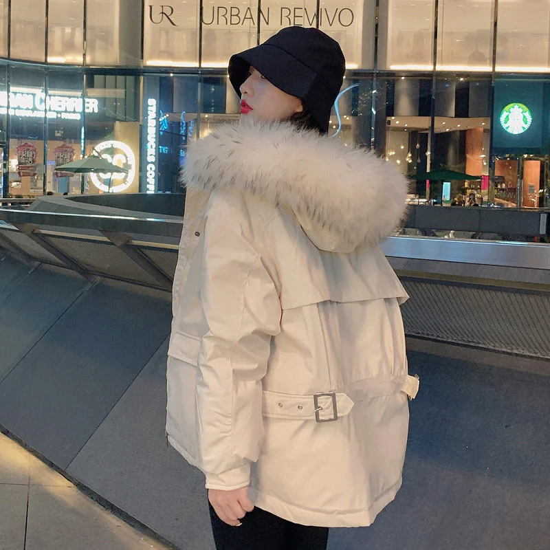 Thickened White Bread Short Down Cotton Coat Female Korean Version Loose Autumn Winter Jackets Cotton Coat 2022 Woman New