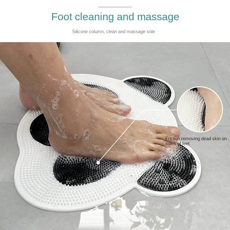 

To Shower Dead Mat Mats Non-slip Bathroom Wash Home Remove Comfortable Massage Rub Skin Bath Floor Silicone Feet Room Back