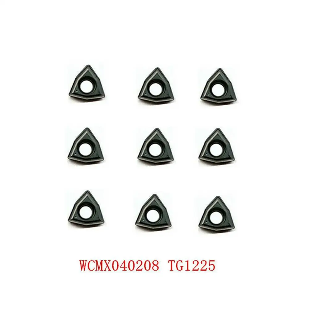 

10 шт. WCMX040208 TG1225 лезвие, U-образное сверло, карбидные вставные лезвия, токарный станок с ЧПУ, токарный инструмент для быстрой дрели унитаза