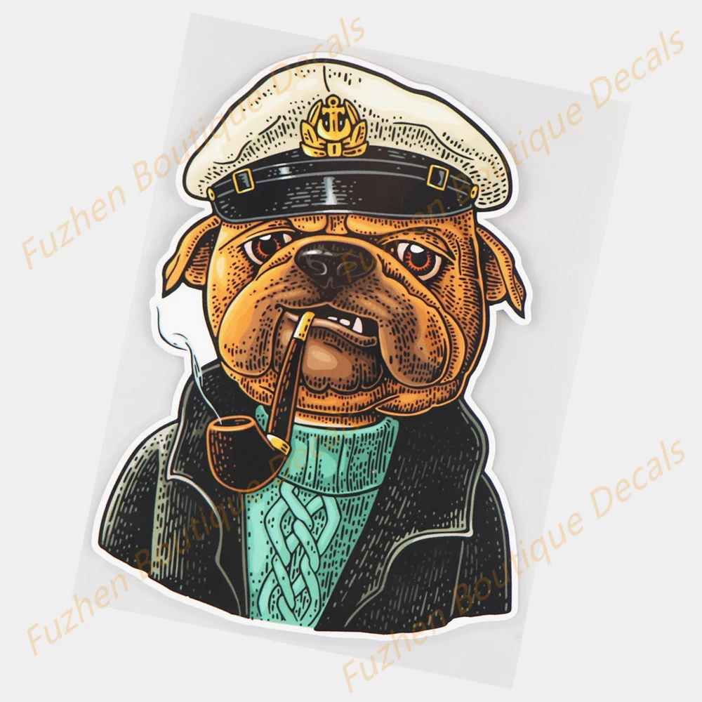 

Fuzhen Boutique Decals Exterior Accessories Creative Dog with A Pipe Personality Window Decals Fashion Car Stickers