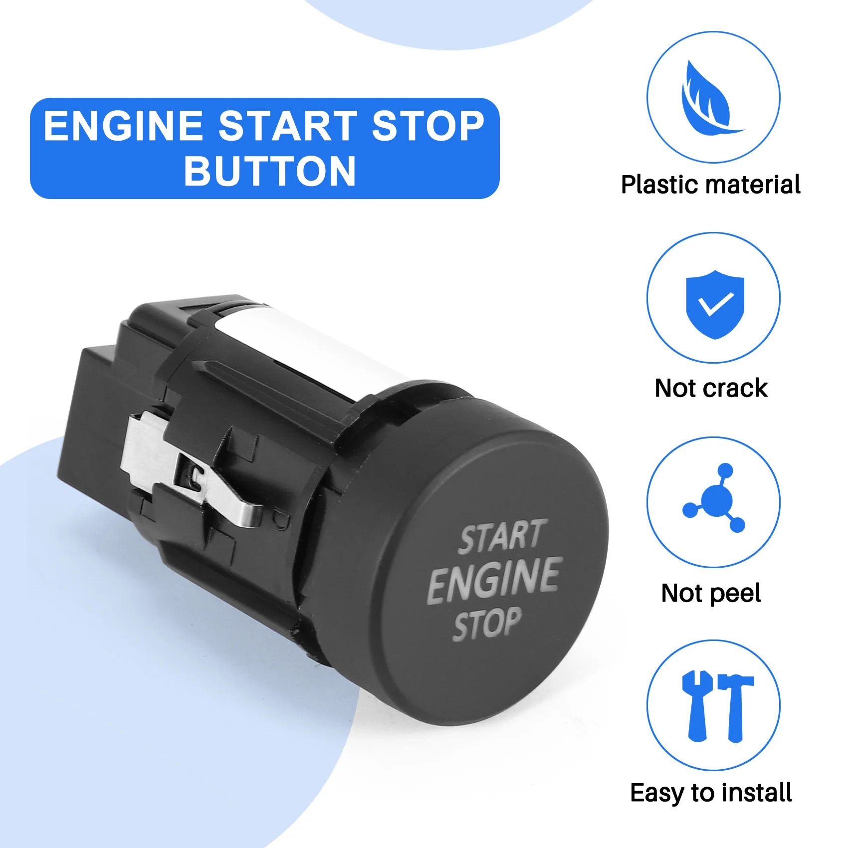 Кнопка запуска двигателя автомобиля кнопка одной кнопкой для Skoda Octavia 2017-2020 5ED 905217