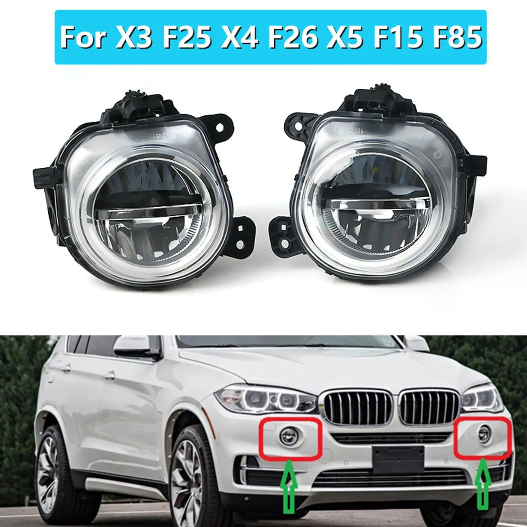 

Передние фонари для BMW X3, X4, F26, X5, F15, F85, X6, 1 пара