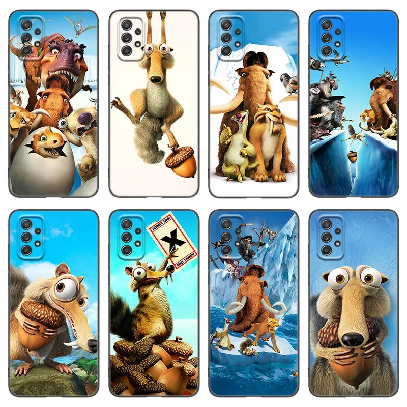 Чехол для телефона Anime Ice Age Samsung Galaxy A21 A30 A50 A52 S A13 A22 A32 4G A33 A53 A73 5G A12 A23 A31 A51 A70 A71 A72 Cover
