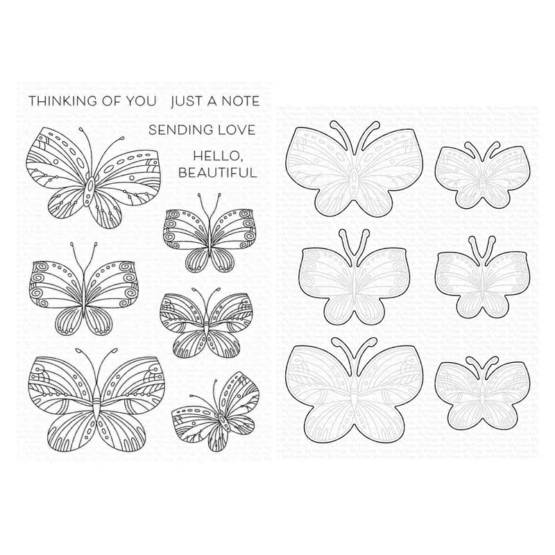 Прозрачные штампы с крылатыми чудесами вырезанные для скрапбукинга новинка 2022