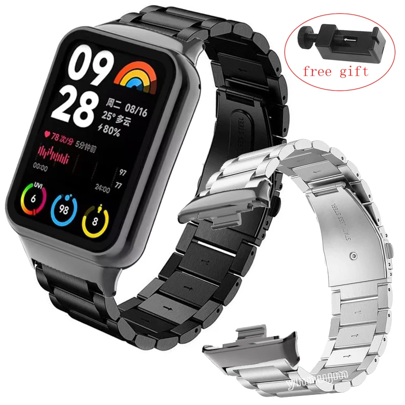 

Metal stainless steel strap For XIAOMI Mi Band 8 Pro Wristband Watchband for XIAOMI MiBand 8 Pro Watch Bracelet Accessories