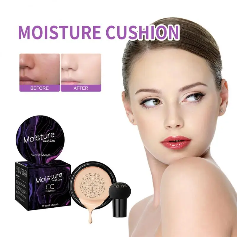 

Moisture Cushion CC Cream Concealer Foundation Cream Moisturizing Natural Brighten Isolation Oil-controrl Lasting BBcream Makeup