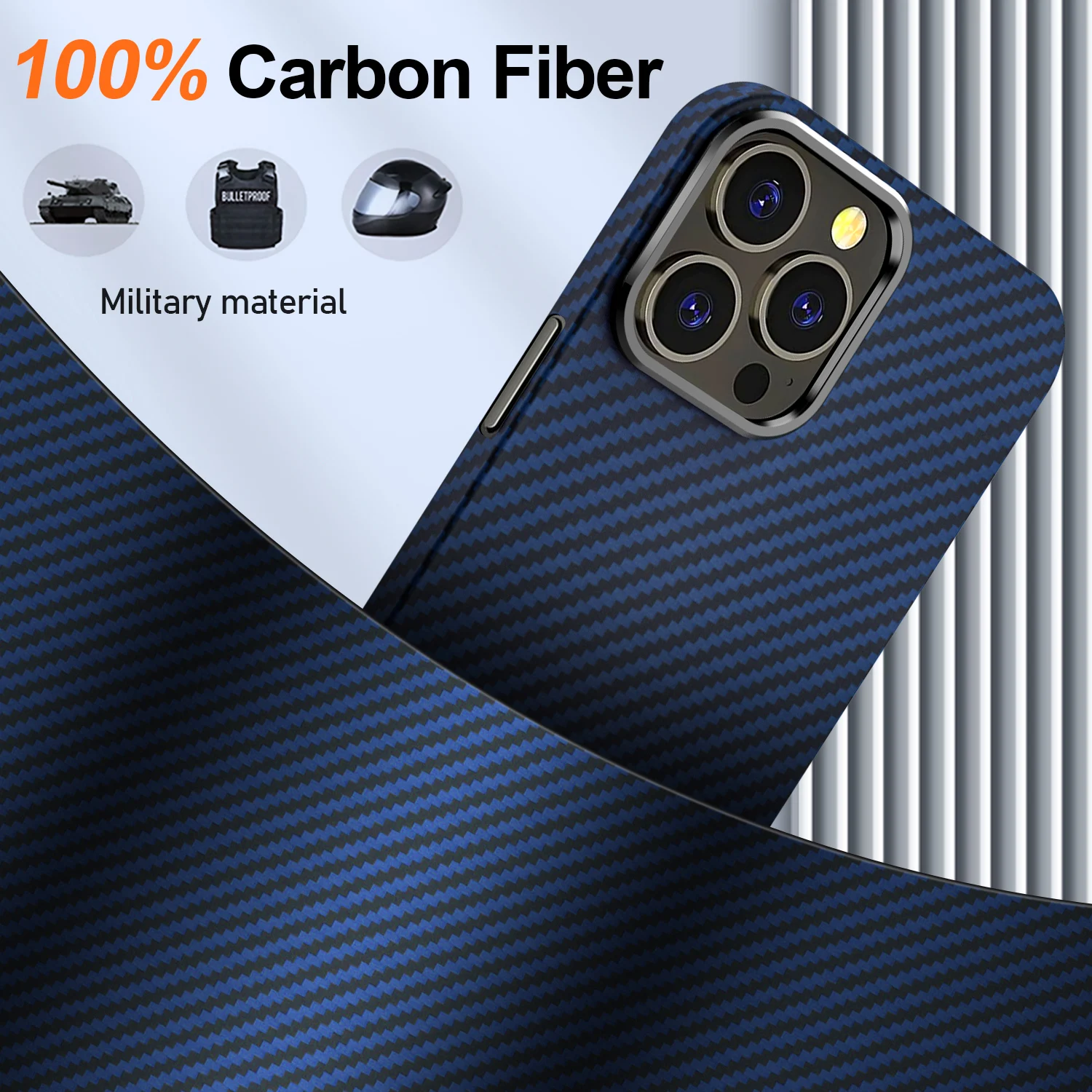 

Real Pure Carbon Fiber Case For iPhone 13 12 Pro Max Case Colorful Aramid Fiber Ultra Thin Phone Cover For iPhone 13 12 Pro