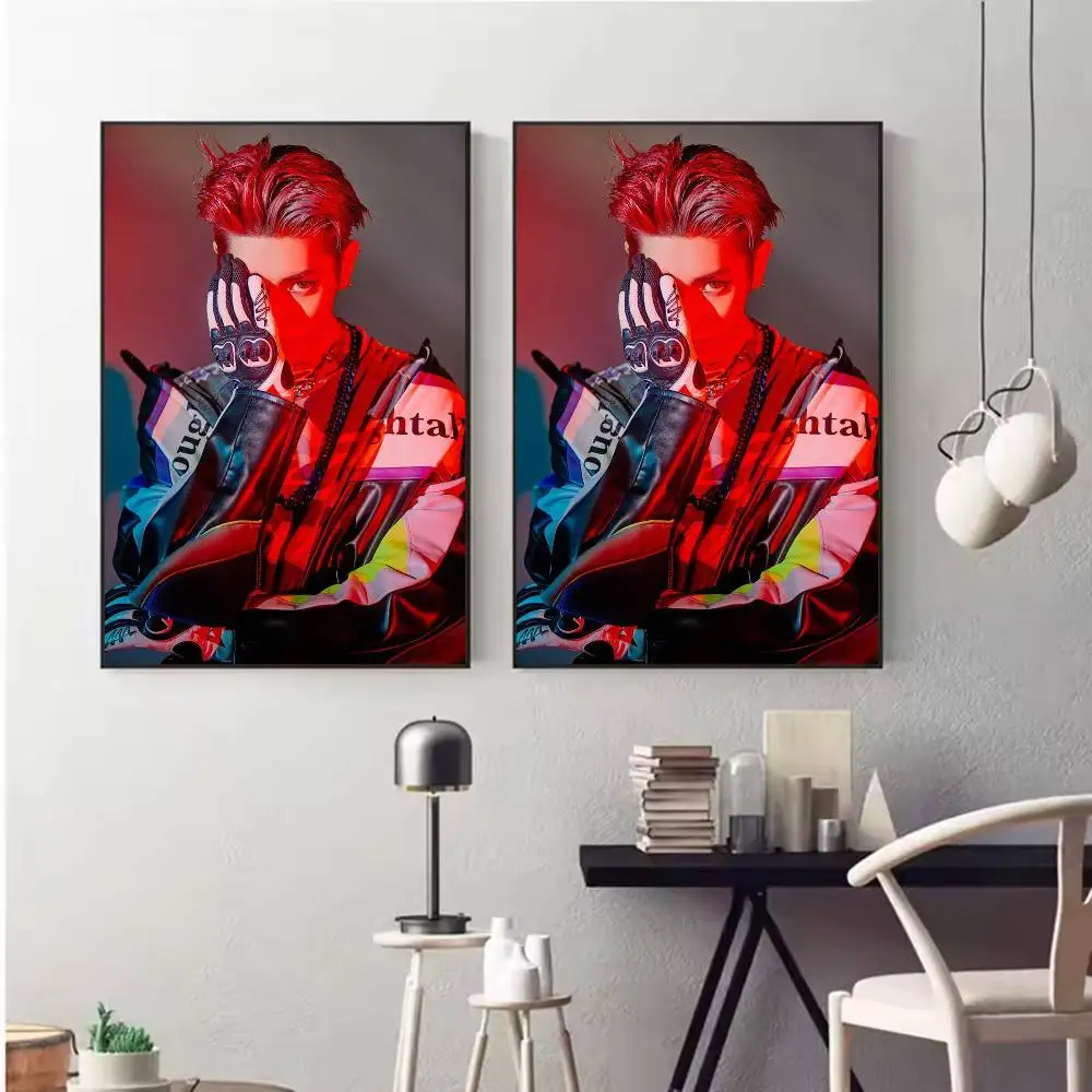Фото Постер LEE T-Taeyong WYLD HD, самоклеящийся, водонепроницаемый, настенный декор, идеально подходит для дома, офиса, общежития, в подарок №4