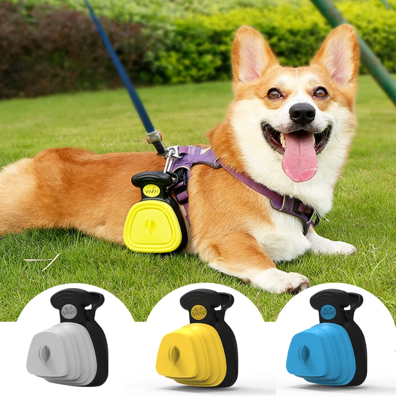 

Dog Poop Scooper Pooper Bag Dispenser Portable Handheld Size for Outdoor Walking Travel Scoop Container with Pet Waste Poop Bags