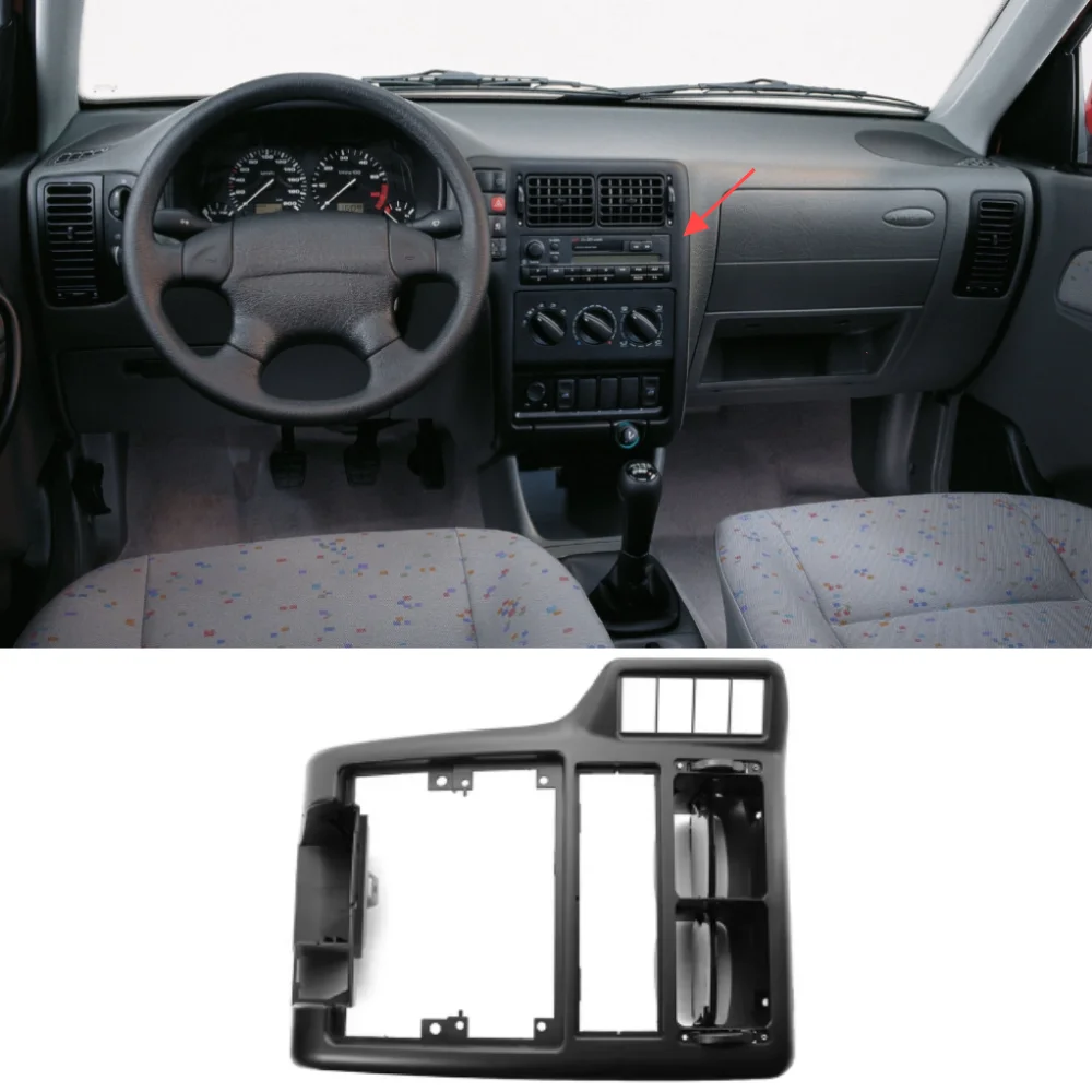 

1 шт. для Volkswagen POLO 1994-1997 годов, центральная консоль, приборная панель, панель управления, декоративная рамка 6N 1858071 A