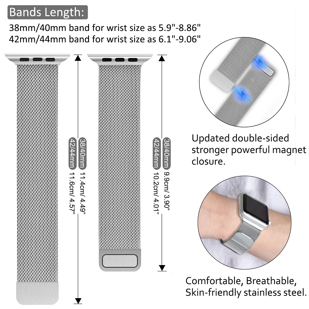 Strap For Apple watch ultra Band 7 49 45mm 40mm 38mm 42mm 41 44 mm Accessorie Magnetic Loop Metal for iWatch serie 7 4 5 6 se 3