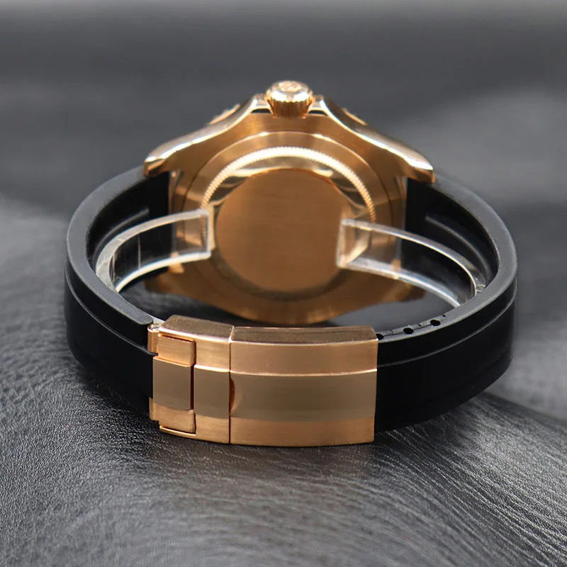 Часы CASENO мужские водонепроницаемые модные роскошные светящиеся золотистые