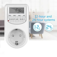 eu plug intelligent electronic adjustable digital timer switch 220v energy saving uk us smart power socket setting on off time