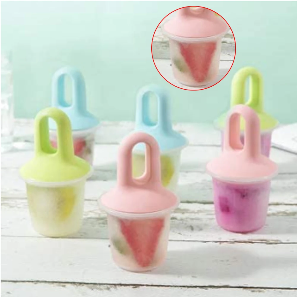 

New Silicone Mini Ice Pops Mold Ice Cream Ball Lolly Maker Popsicle Molds Baby DIY Food Kitchen Tool Fruit Shake Ice Cream Mould