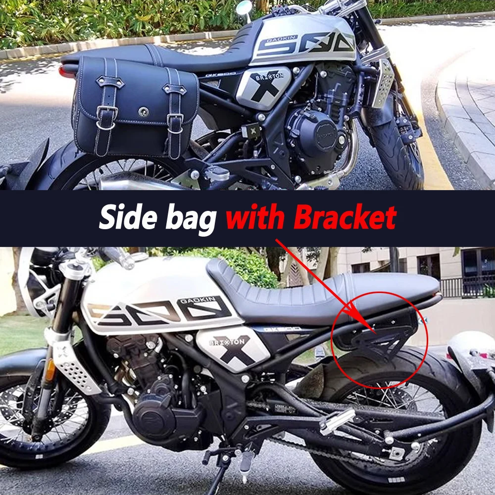 Фото Для Brixton Crossfire 500 X/XC: быстросъемная водонепроницаемая кожаная сумка-чехол GAOKIN GK500, новая модель, холщовая сумка-чехол для шлема. №5