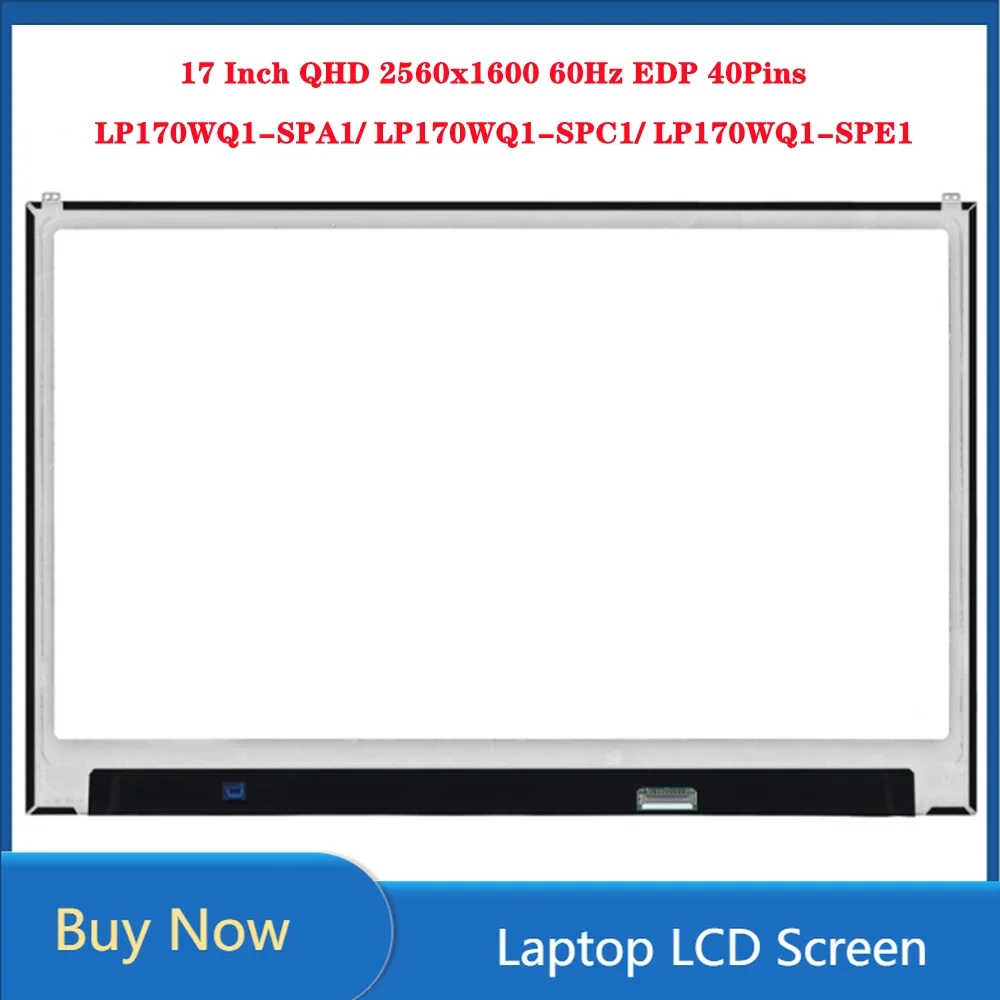 LP170WQ1-SPA1 LP170WQ1-SPC1 LP170WQ1-SPE1 17-дюймовый ЖК-экран IPS-панель для ноутбука QHD 2560x1600 60 Гц EDP 40