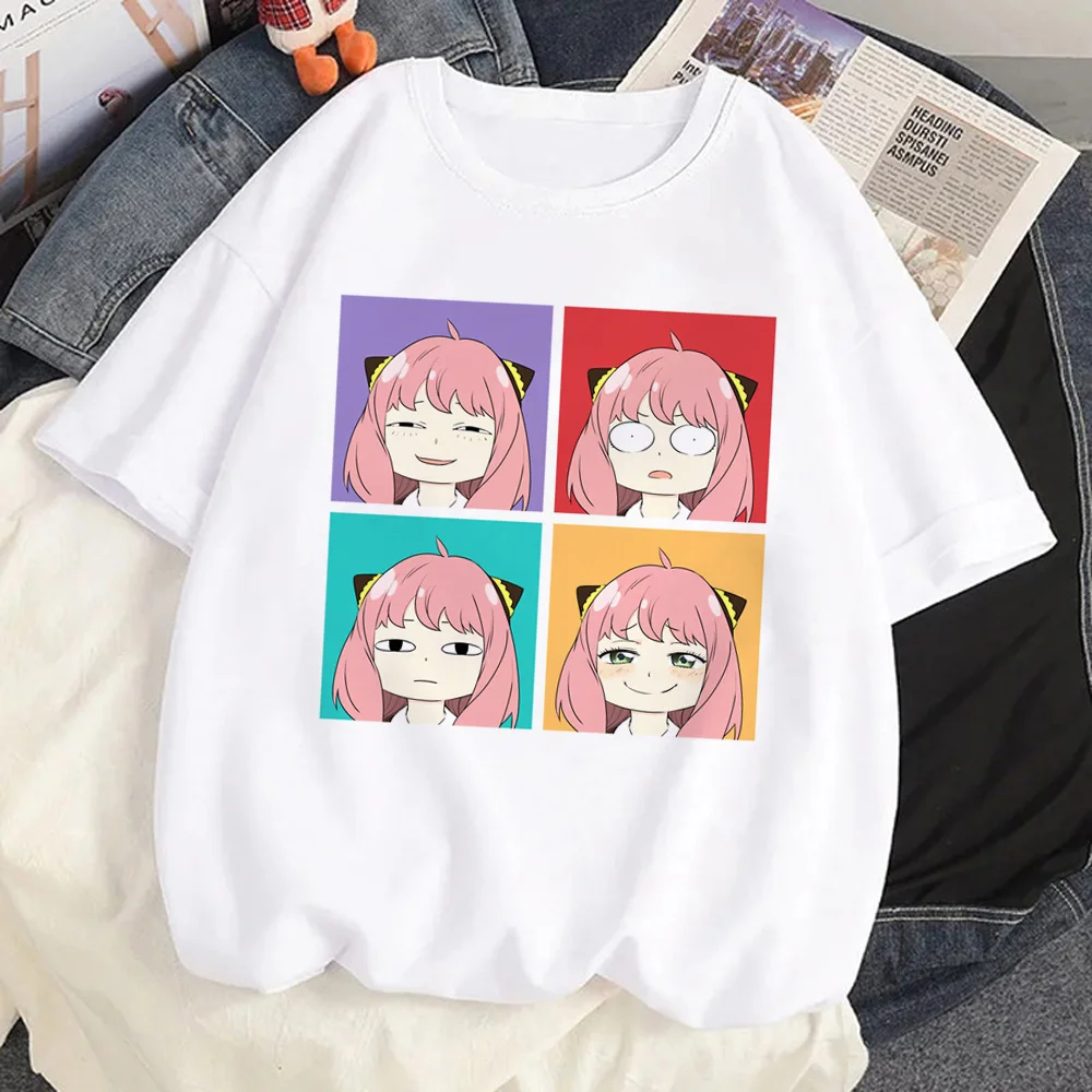 

Футболки Spy x Family Anya, мужские футболки с графическим принтом в японском стиле, мужская Японская одежда в стиле аниме Харадзюку