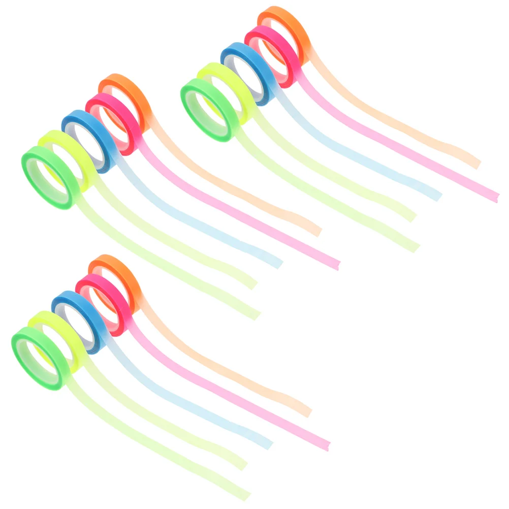 15 рулонов неоновых огней водостойкая индексная наклейка маркерная лента для