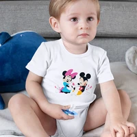 mickey mouse graphic serie baby disney onesie casual minimalist style unisex jumpsuit cartoon print four seasons hot 0 24m size