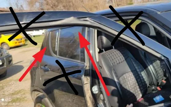 4 шт. Резиновая лента на внутреннее стекло для Suzuki Swift 2006-2012 83851-77J00