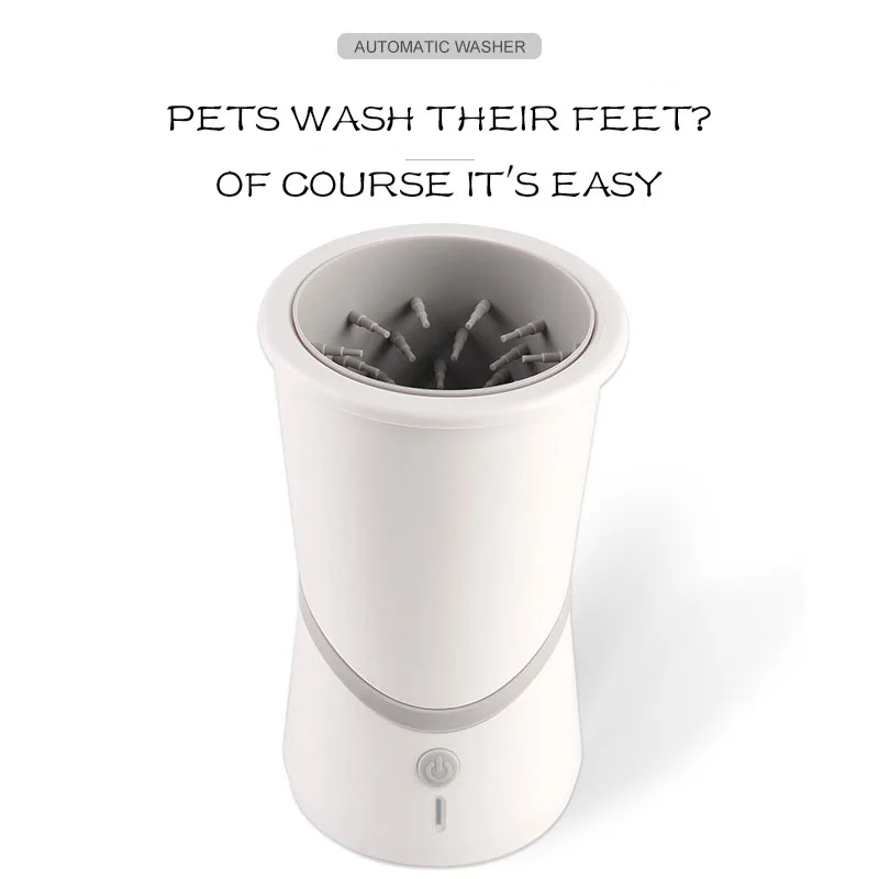 

New USB Rechargeable Pet Automatic Foot Wash Intelligent Dog Cat Cleaning Paw Cleaning Pet Foot Wash Cup