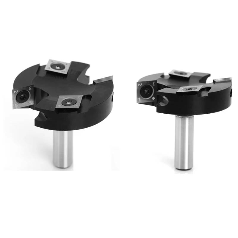 

4 Flutes Wood Planer Large 63.5Mm Cutting Diameter Carbide Insert Style Carbide Surfacing Milling Cutter