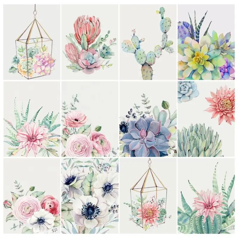 

Набор для рисования по номерам на холсте Цветы, 60 х75 см